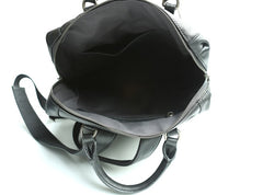Black Leather Mens Backpack Travel Backpack Laptop Backpack for men - iwalletsmen