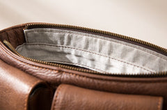 Cool Small Leather Vintage Mens Messenger Bag Shoulder Bags  for Men - iwalletsmen