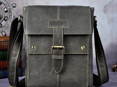 Small Leather Mens SIDE BAGs COURIER BAGs Messenger Bag Shoulder Bag for Men - iwalletsmen