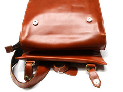 Brown Leather Mens Backpack Travel Backpacks Laptop Backpack for men - iwalletsmen