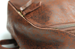 Cool Leather Mens Backpack Travel Backpack Vintage Laptop Backpack for men - iwalletsmen
