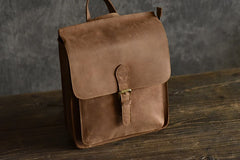 Handmade Leather Mens Cool Backpack Sling Bag Large Travel Bag Hiking Bag for men