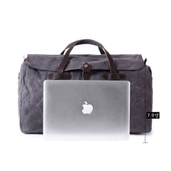 Mens Waxed Canvas Weekender Bags Canvas Travel Bag Canvas Overnight Bag for Men - iwalletsmen