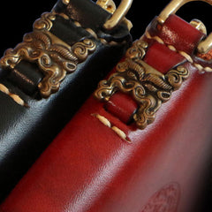 Handmade Leather Mens Chain Biker Wallet Cool Leather Wallet Small Wallets for Men - iwalletsmen