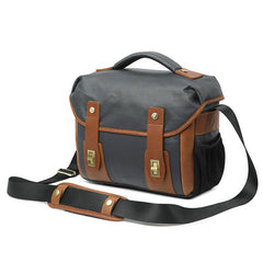 Mens Canvas Camera Messenger Bag Side Bag Courier Bag Camera Shoulder Bag for Men - iwalletsmen