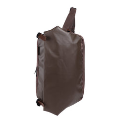 Cool OXFORD CLOTH PVC PU Men's Casual Sling Bag One Shoulder Backpack For Men - iwalletsmen