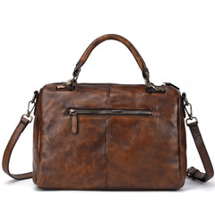 Vintage Leather Men's Small Messenger Bag Handbag Shoulder Bag For Men - iwalletsmen