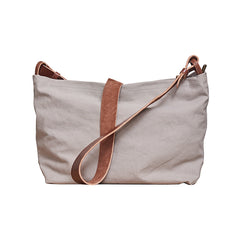 Cool Canvas Leather Mens Side Bag 14 inches Green Canvas Courier Bags Canvas Messenger Bag for Men - iwalletsmen