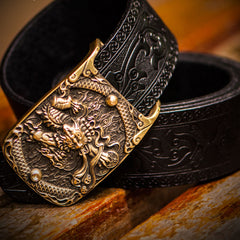 Handmade Genuine Leather Mens Belt Custom Cool Leather Men Black Belt for Men