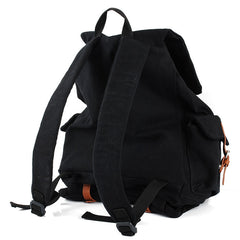 Black CANVAS Mens Casual Waterproof Computer Backpack Black Travel Backpack College Backpack Hiking Backpack For Men - iwalletsmen