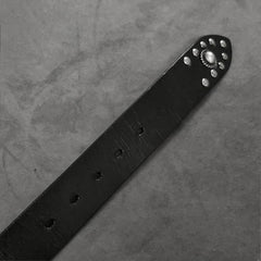 Badass Mens Leather Rock Punk Belt Motorcycle Belt Cool Rivet Leather Belt For Men - iwalletsmen