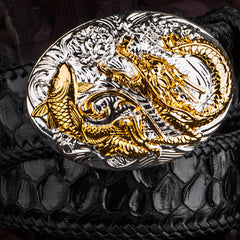 Handmade Genuine Leather Mens Belt Custom Cool Leather Men Black Belt for Men