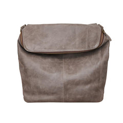 Cool Leather Mens Messenger Bag Square Brown Leather Courier Bags Postman Bags for Men - iwalletsmen