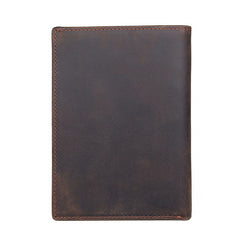 Cool Leather Long Wallet for Men Slim Bifold Wallet Passport Wallet Travel Wallet - iwalletsmen