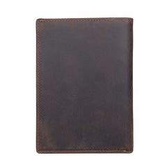 Cool Leather Long Wallet for Men Slim Bifold Wallet Passport Wallet Travel Wallet - iwalletsmen