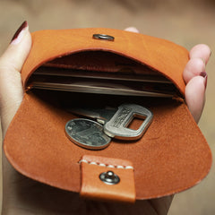 Handmade Small Slim Leather Men's Wallet Coin Holder Card Holder For Men - iwalletsmen