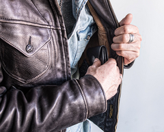 Genuine Leather Mens Cool billfold Leather Wallet Men Small Wallets Bifold for Men