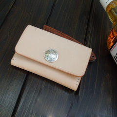 Handmade Leather Mens Cool billfold Wallet Card Holder Small Card Slim Wallets for Men