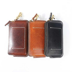 Fashion Black Leather Mens Long Wallet Brown Chain Wallet Biker Chain Wallet Clutch Men - iwalletsmen
