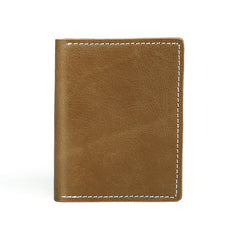 Casual Mens Black billfold Card License Wallet Brown Bifold Card Wallet Card Holder For Men - iwalletsmen