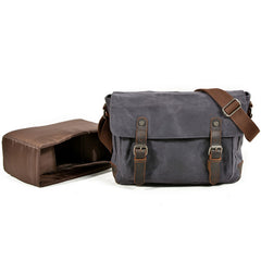 Mens Canvas Camera Messenger Bag Camera Side Bag Camera Shoulder Bag for Men - iwalletsmen