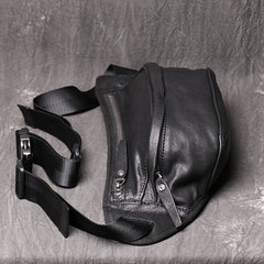 Black MENS LEATHER Brown FANNY PACK FOR MEN BUMBAG WAIST BAGS Chest Bag For Men - iwalletsmen