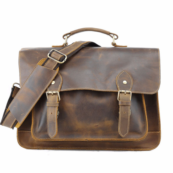 Vitnage Brown Leather Men's Camera Shoulder Bag SLR SIDE BAG Camera Ha ...