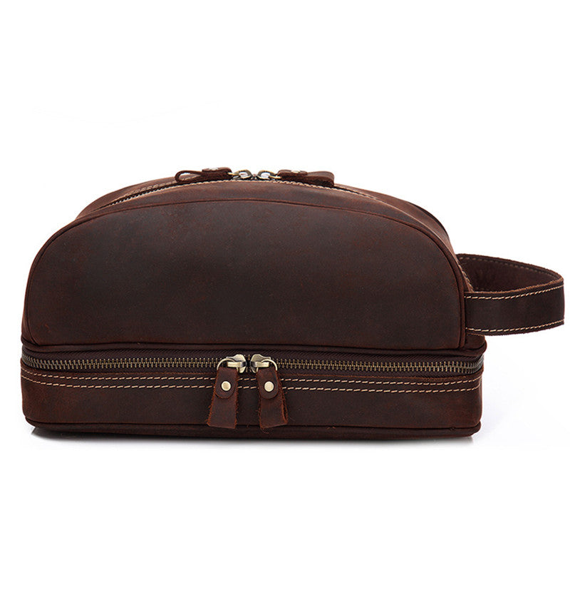 Cool Leather Mens Work Clutch Bag Wristlet Bag Clutch Handbag For Men - iwalletsmen