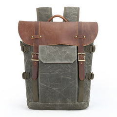 GREEN LARGE CANVAS WATERPROOF MENS CANON CAMERA BACKPACK NIKON CAMERA BAG DSLR CAMERA BAG FOR Women - iwalletsmen