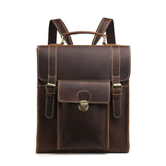 Cool Leather Mens Briefcase Messenger Bag Shoulder Bag Satchel Backpack for men - iwalletsmen