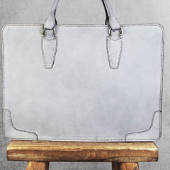 Handmade Leather Mens Cool Messenger Bag Briefcase Chest Bag Bike Bag Cycling Bag for men