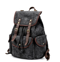 Cool Gray Fashion Mens Green Large Travel Backpack  14'' Computer Backpack for Men - iwalletsmen