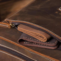 Handmade Leather Mens Cool Backpack Sling Bag Large Travel Bag Hiking Bag for men