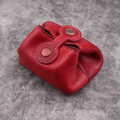 Black Women Mens Leather Coin Purse Coin Pouch Change Case Mini Leather Pouch For Men and Women - iwalletsmen