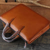 Handmade Leather Mens Cool Messenger Bag Briefcase Work Bag Laptop Bag for men