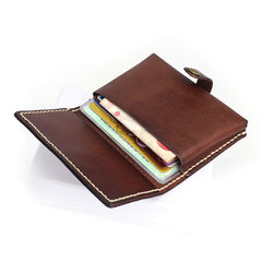 Leather Mens Small Card Wallets Front Pocket Wallet Cool Change Wallet for Men - iwalletsmen