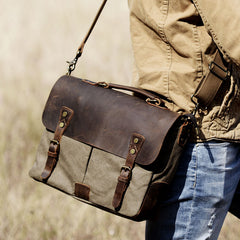 Canvas Mens Cool Messenger Bag iPad Bag Chest Bag Bike Bag Cycling Bag for men
