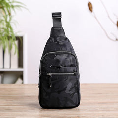 Cool Nylon Men's Sling Bag Camouflage Chest Bag Nylon One shoulder Backpack Sling Pack For Men - iwalletsmen