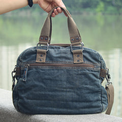 Fashion Blue Denim Mens Womens HandBag Courier Bags Blue Jean Messenger Bags For Women - iwalletsmen