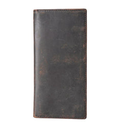 Light Brown Vintage Mens long Wallet Dark Brown Clutch Wallet Long Wallets for Men - iwalletsmen