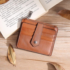 Leather Mens Card Wallets Cool Card Holders Card Holder Wallet Black Front Pocket Wallet For Men - iwalletsmen