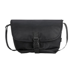 Cool Black Mens 10 inches Nylon Cloth Side Bag Black Messenger Bags Postman Bag for Men - iwalletsmen