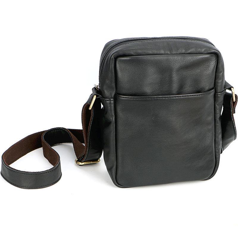 Brown Leather Mens CasualSmall Vertical Courier Bag Messenger Bags Black Postman Bag For Men - iwalletsmen