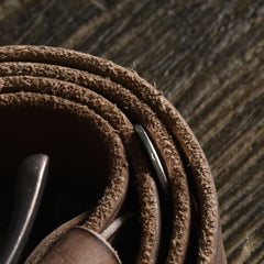 Handmade Leather Mens Leather Men Distress Brown Black Belt for Men Cool Leather Belt