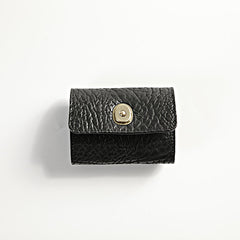 Handmade Black Leather Mens Cool Slim Leather Wallet Men Brown Small Wallet Card Holders for Men - iwalletsmen