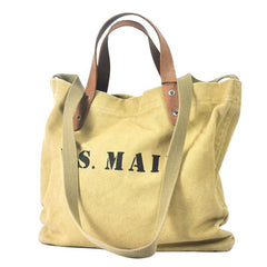 Blue Fashion Canvas Mens Womens Tote Handbag Messenger Bags Green Shoulder Tote Bag For Men and Women - iwalletsmen