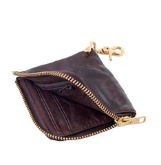 Cool Coffee Leather Mens Small Biker Chain Wallets Front Pocket Chain Wallet Small Wallet For Men - iwalletsmen