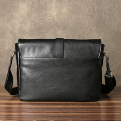 Genuine Leather Mens Cool Messenger Bag Shoulder Bag Chest Bag Bike Bag Cycling Bag for men