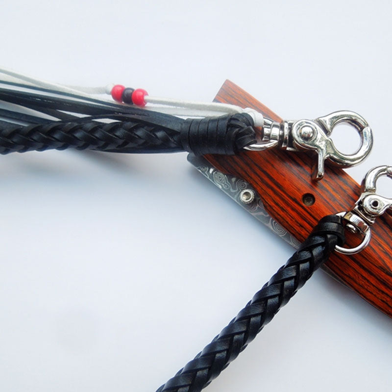 Leather Braided Biker Trucker Wallet Chain for Chain Wallet Biker Wallet Trucker Wallet