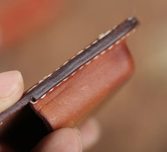 Cool Brown Leather Mens Zippo Lighter Case Holster Standard Zippo Lighter Holder with Belt Clip For Men - iwalletsmen